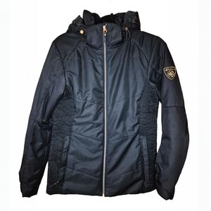 McKinley Safine Black Hooded Jacket Women’s Small Waterproof Aquabase Pro